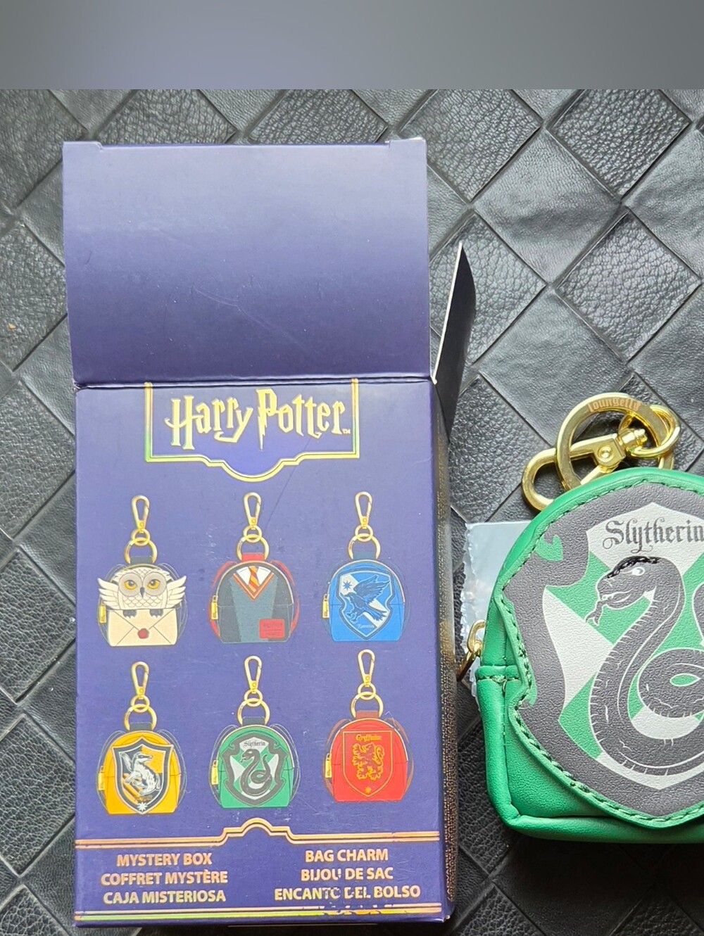 Loungefly Harry Potter Slytherin Mini Backpack Keychain